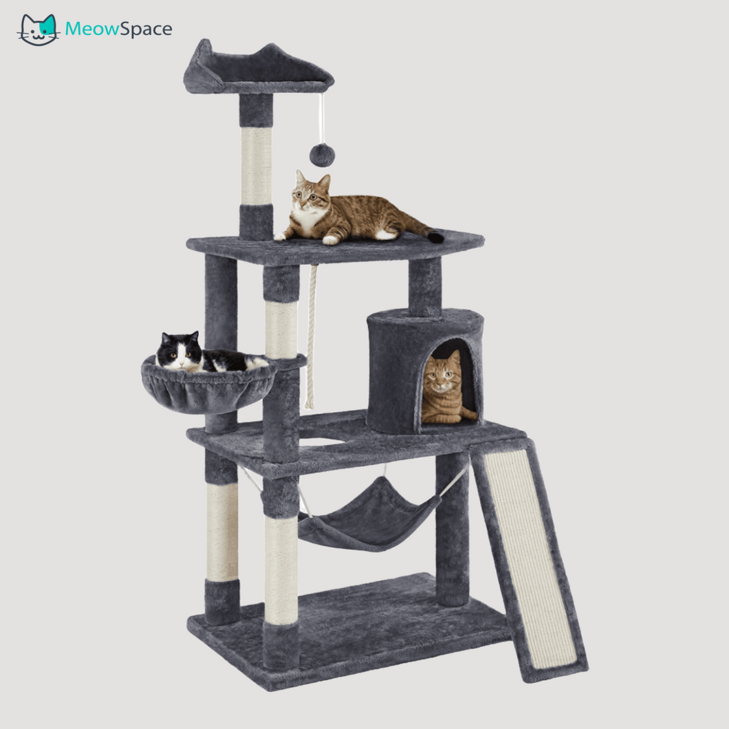 61“ cat tree grey