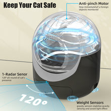 Load image into Gallery viewer, Self Cleaning Cat Litter Box Black
