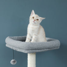 Load image into Gallery viewer, 62&quot; Modern Wood Cat Tree Cats Multi Floor
