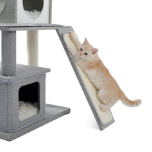 Load image into Gallery viewer, 62&quot; Modern Wood Cat Tree Cats Multi Floor
