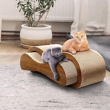 Load image into Gallery viewer, FluffyDream 2 in 1 Cat Scratcher Cardboard Lounge Bed, Scratching Post, Durable
