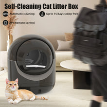 Load image into Gallery viewer, Self Cleaning Cat Litter Box Black
